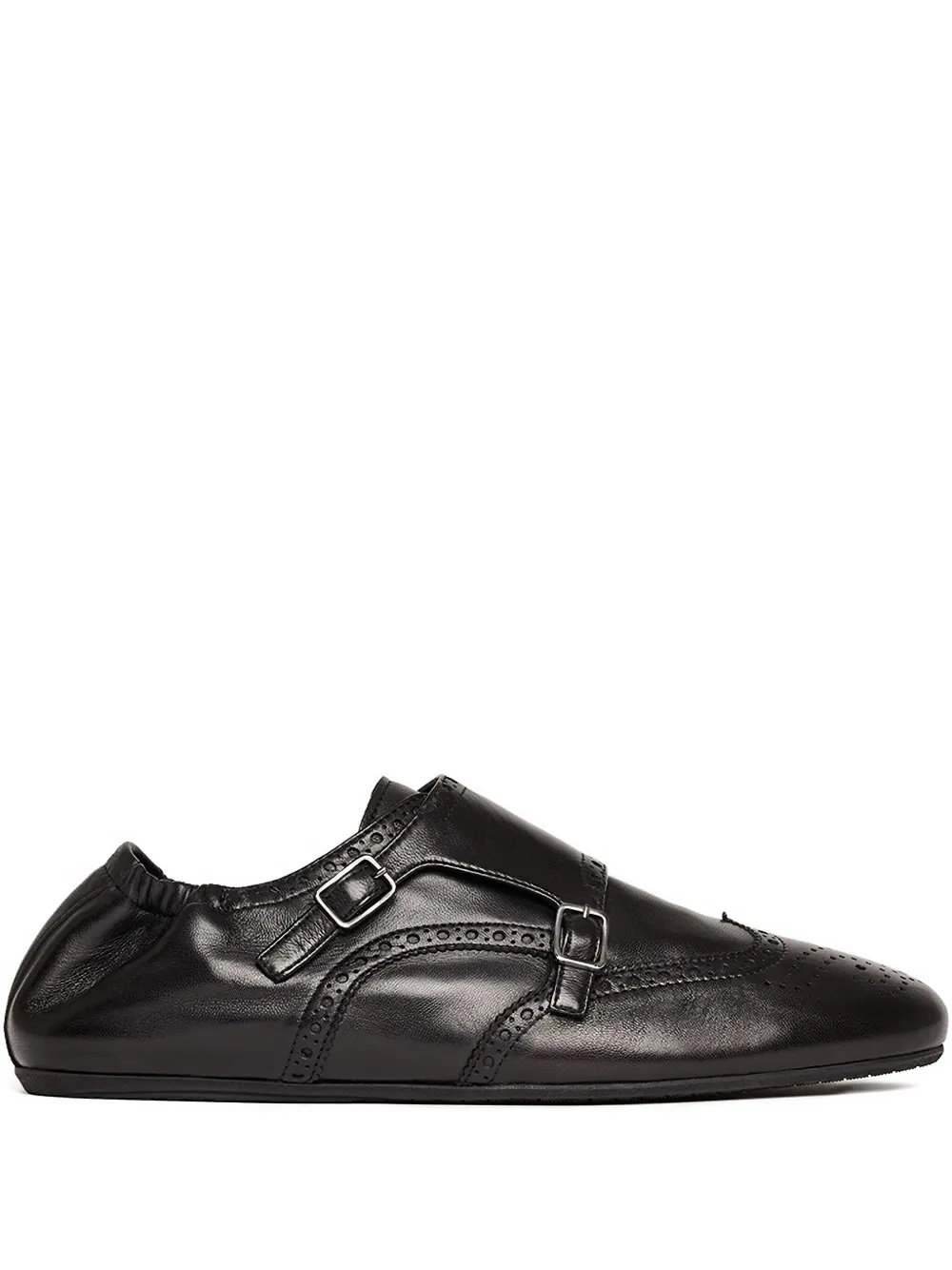 Scarosso Johnny brogue gespschoenen Zwart