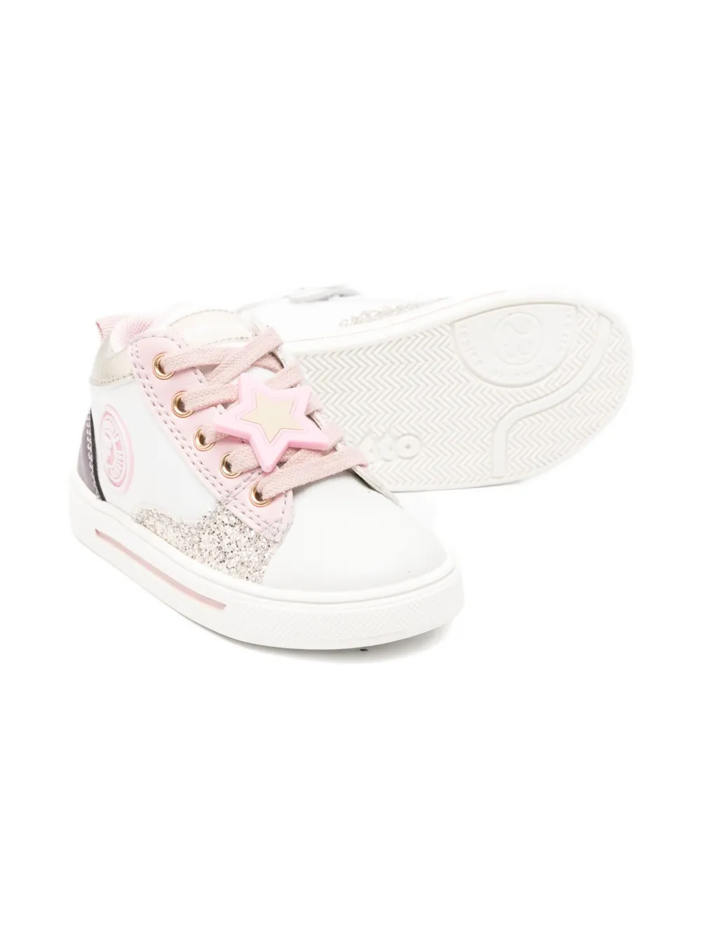 Falcotto Sneakers met ster applicatie Wit