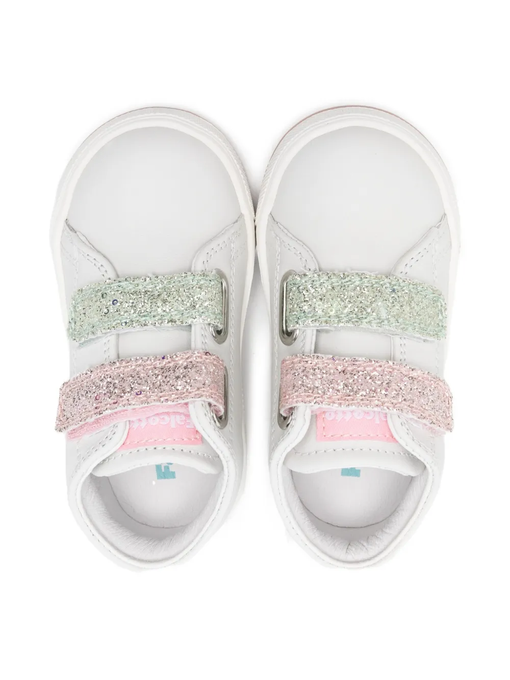 Falcotto Sneakers verfraaid met glitter Wit