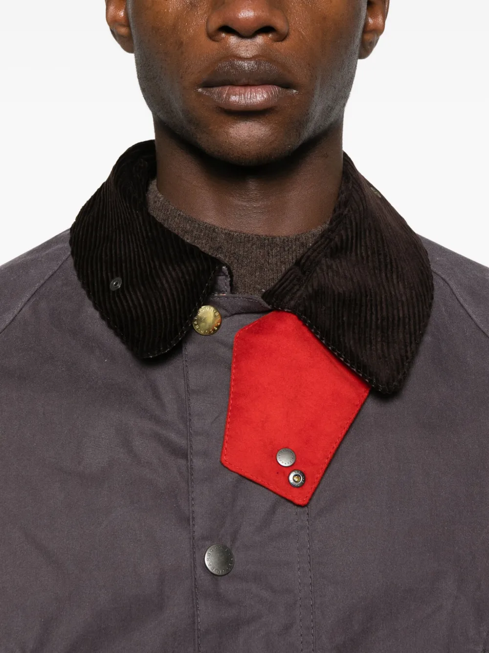 Barbour Jack met zak Paars