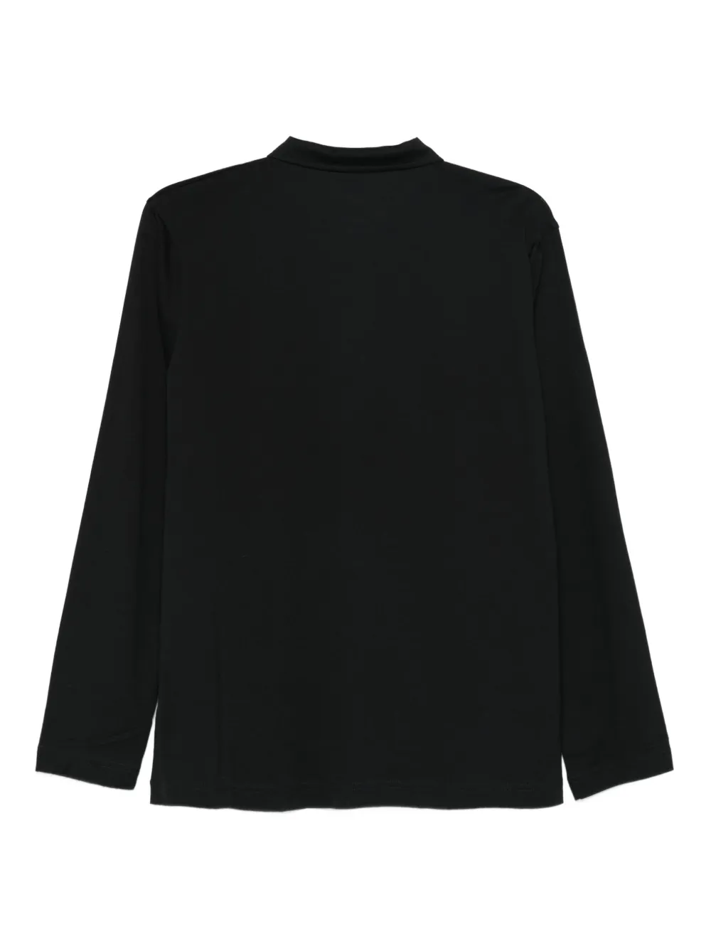 Sunspel long-sleeve polo shirt - Zwart