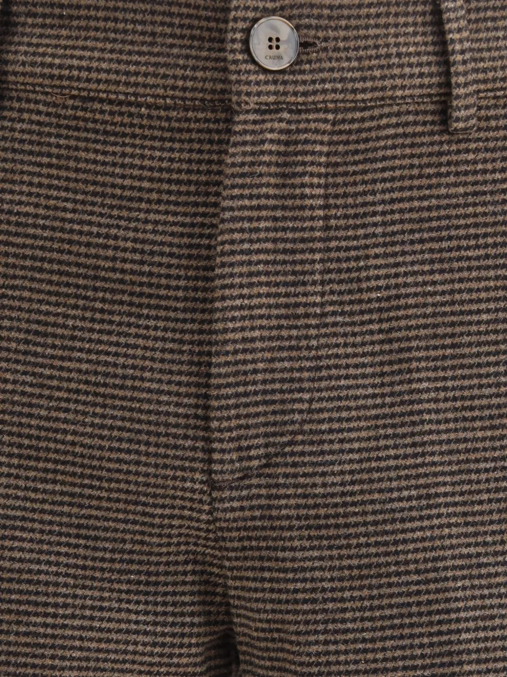 Cruna Patterned Trousers In Brown