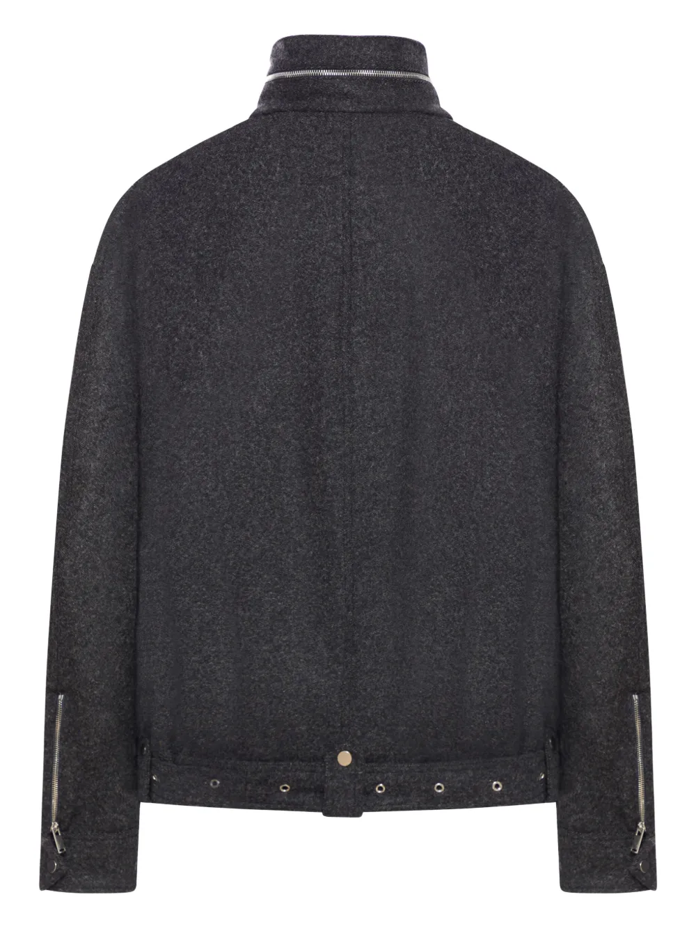 Niccolò Pasqualetti Wool Belted Jacket In Gray
