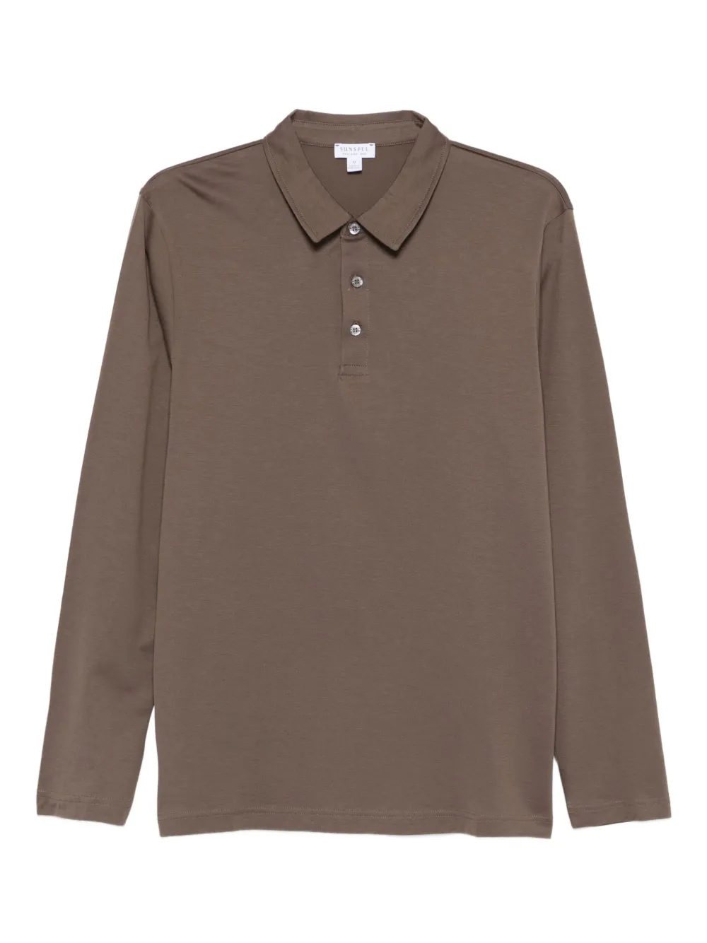 Sunspel playera tipo polo con botones | marrón | Image 1
