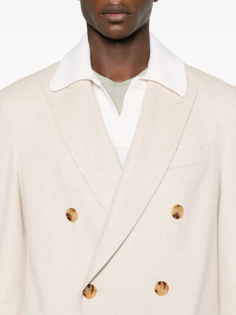 Lardini Jas met dubbele rij knopen Beige