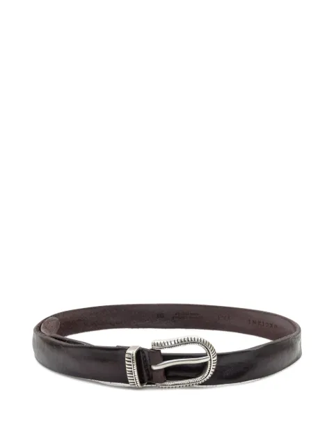 Orciani engraved leather belt