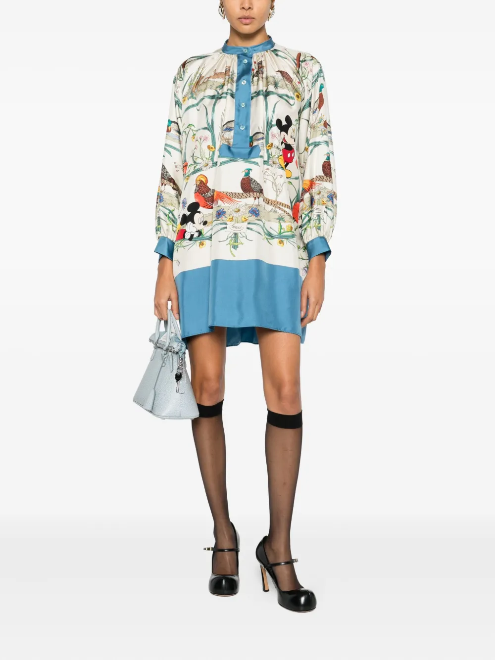 Gucci Pre-Owned x Disney 2020s mini-jurk met bloemenprint - Beige