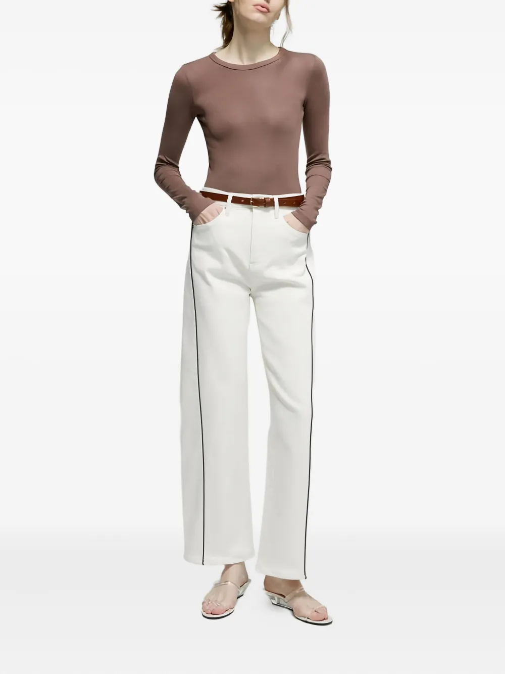 Hey Joanie High waist broek - Beige