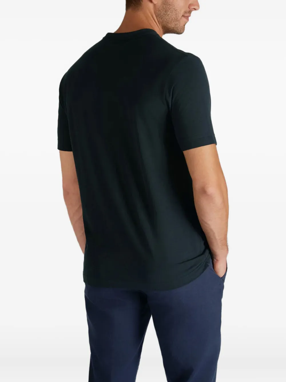 Zanone Katoenen T-shirt Blauw