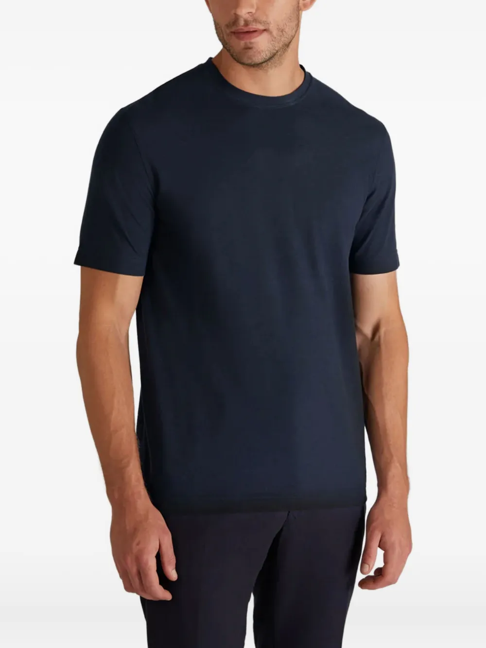 Zanone Katoenen T-shirt Blauw