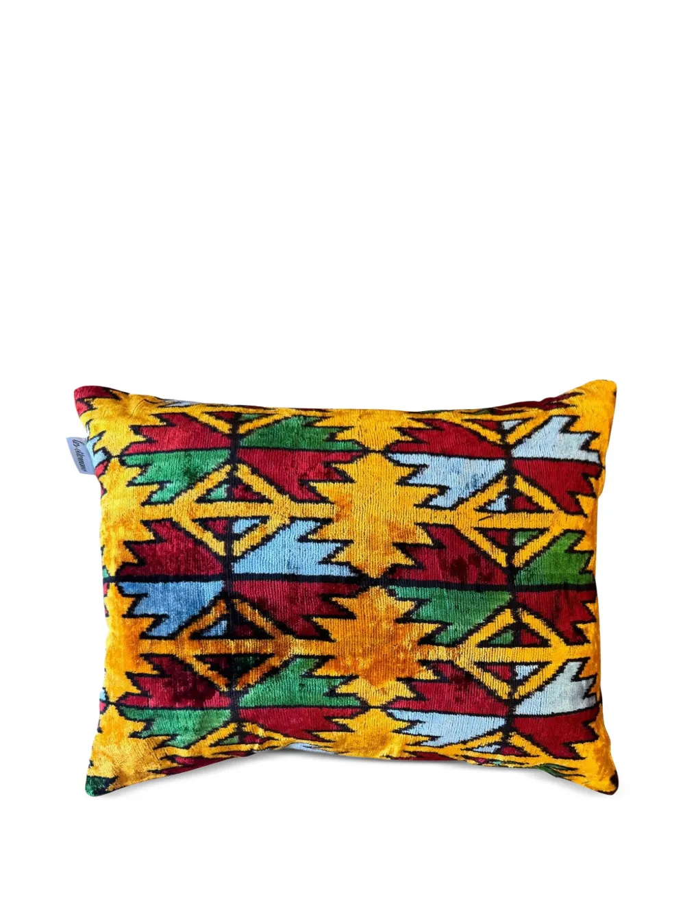 Les-Ottomans Cuscino in velluto (50cm x 40cm) - Giallo