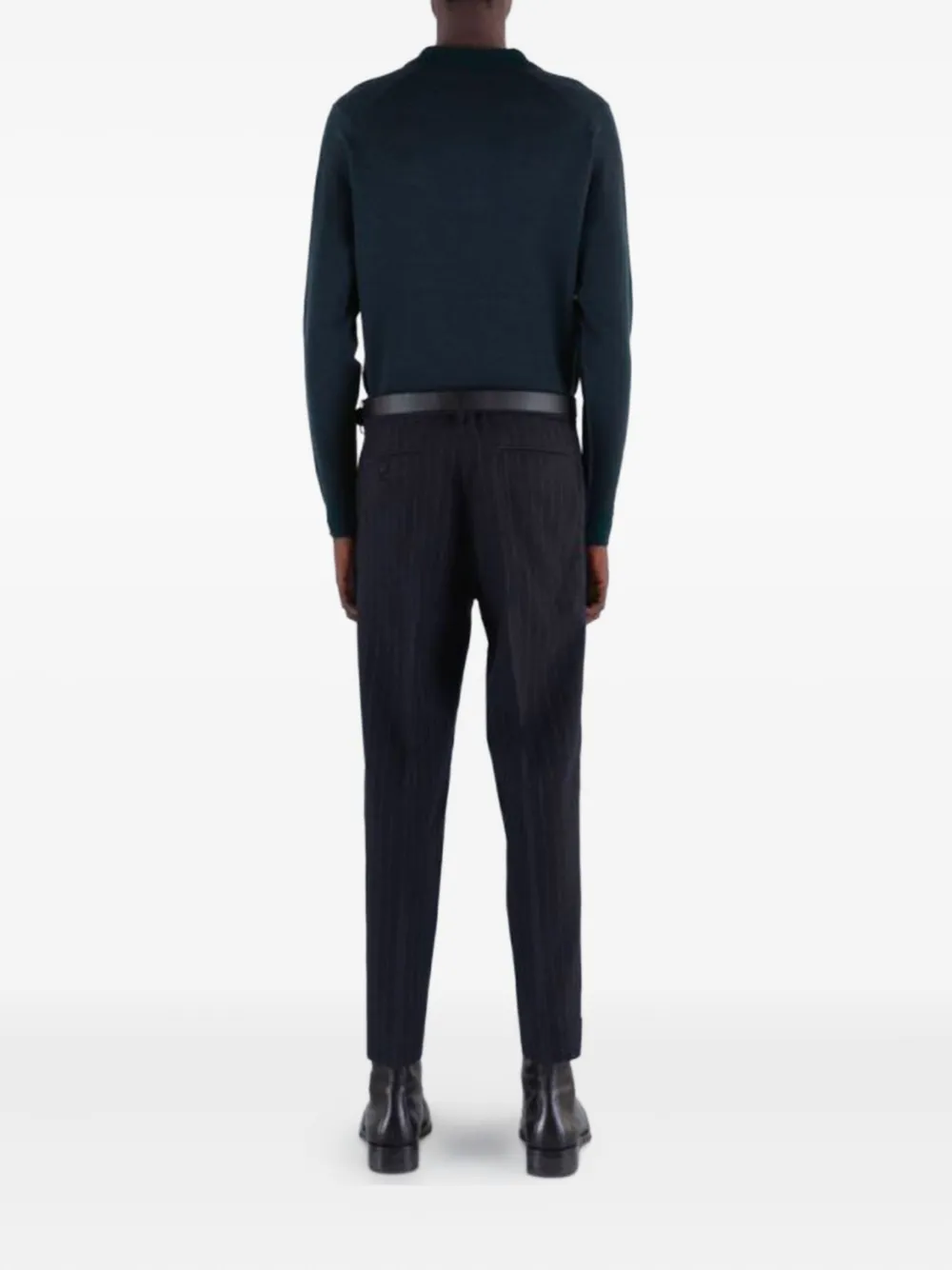 John Smedley Herbie long-sleeve polo shirt - Blauw