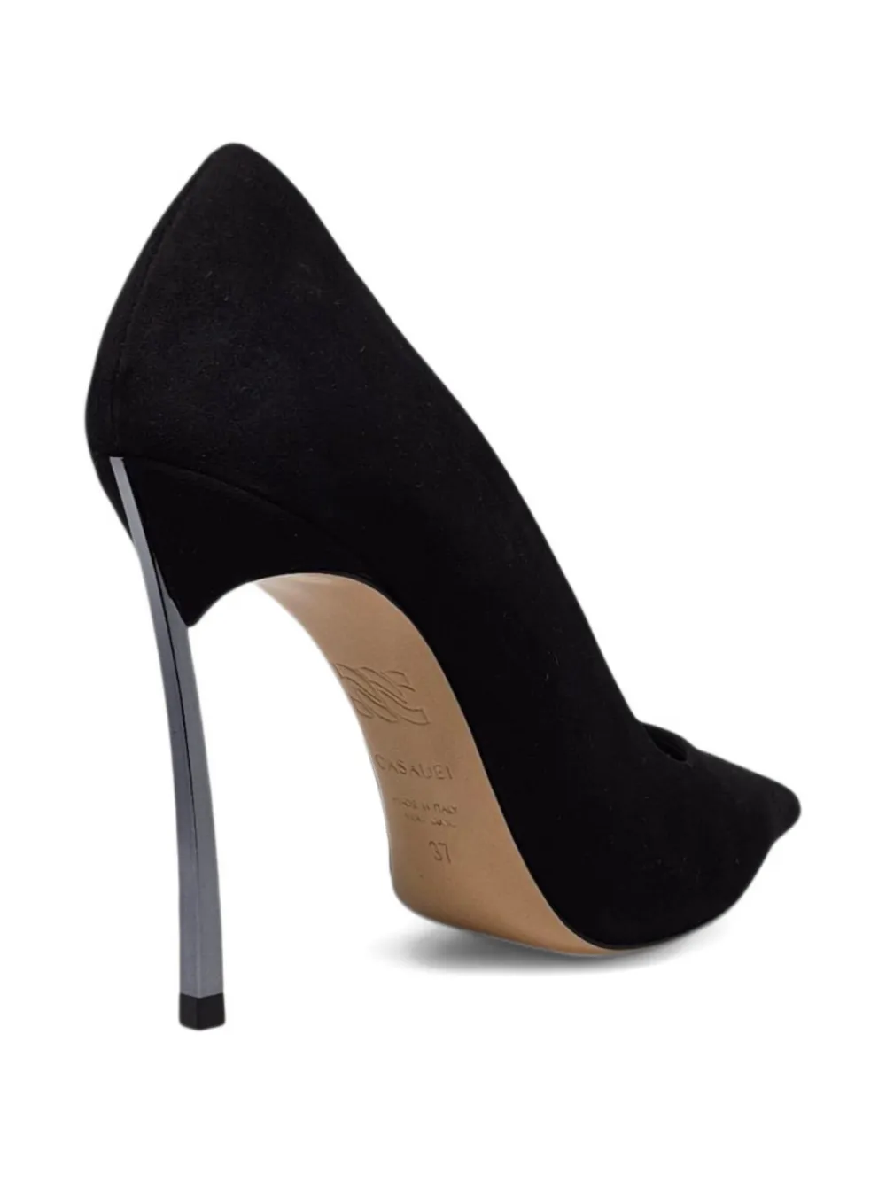 Casadei Stiletto pumps met puntige neus Zwart