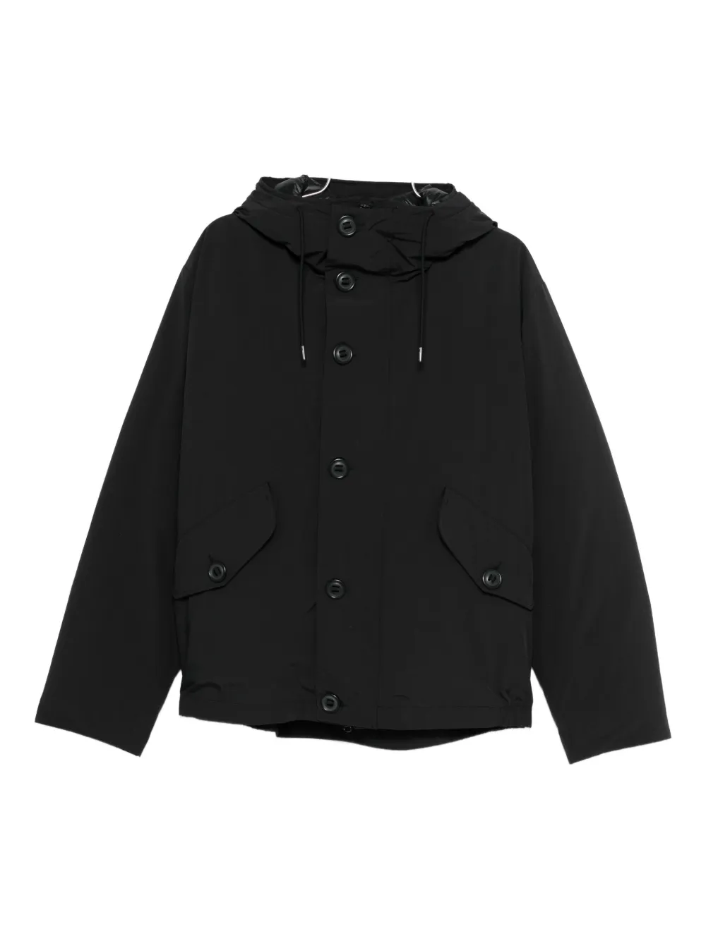 C.P. Company hooded buttoned jacket | negro | Image 1