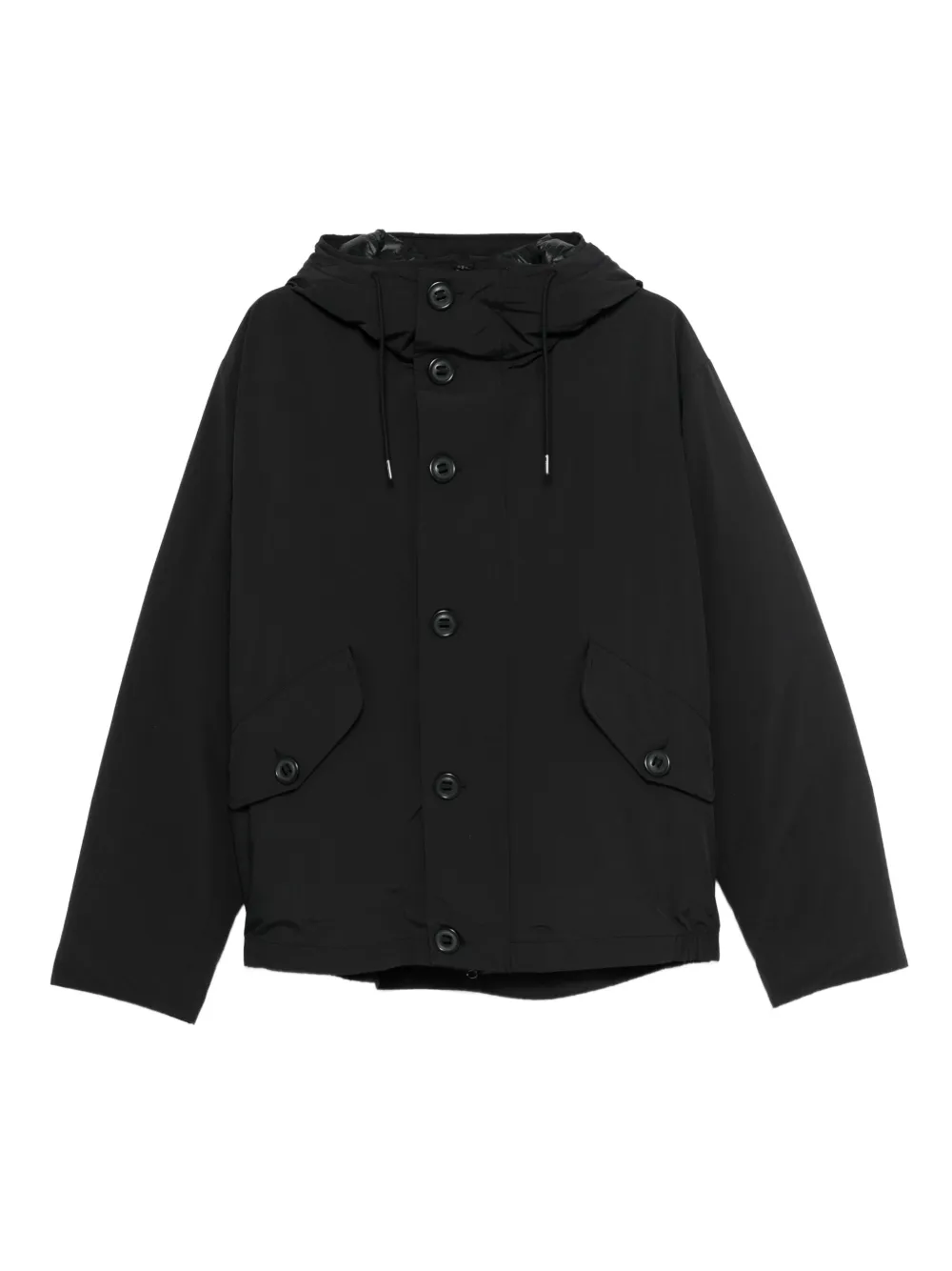 C.P. Company hooded buttoned jacket | Black | Image 1