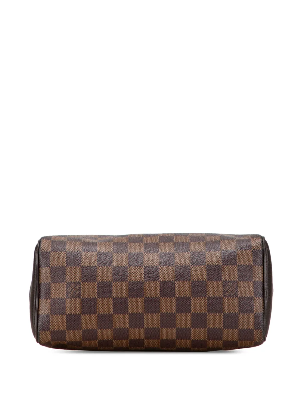 Pre-owned Louis Vuitton 2000 Damier Ebene Brera Handbag In Brown