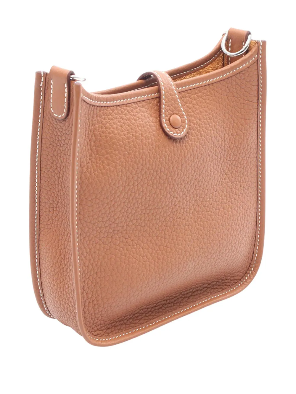 Pre-owned Hermes 2025 Clemence Evelyne 16 Tpm Crossbody Bag In Brown