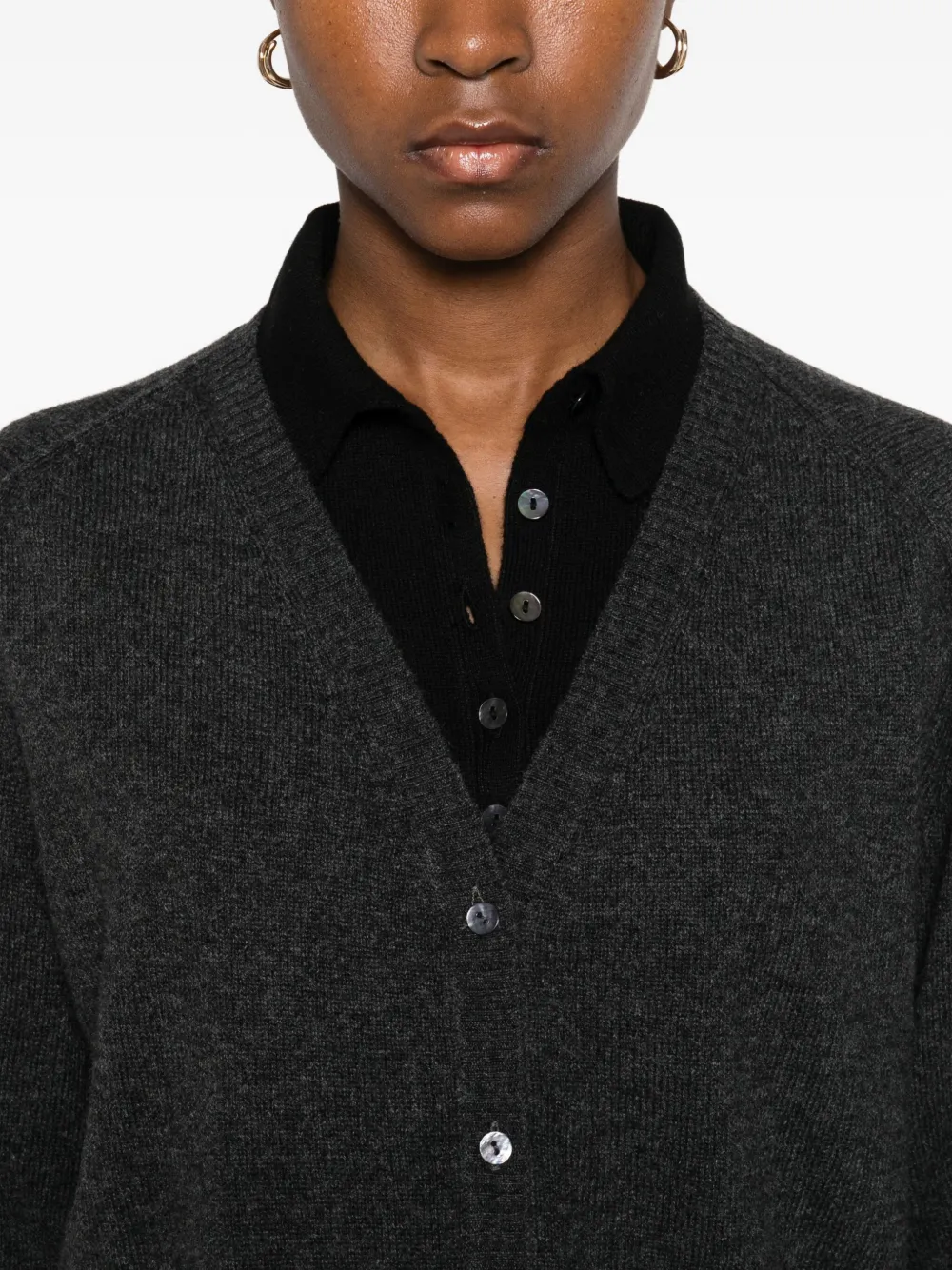 Be You Buttoned Cardigan In Gray