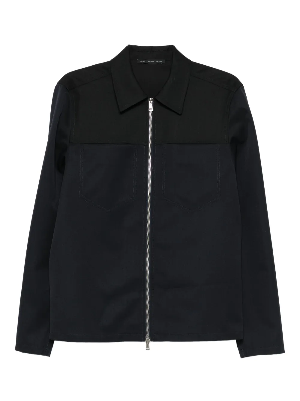 Low Brand camisa con cierre y paneles | azul | Image 1