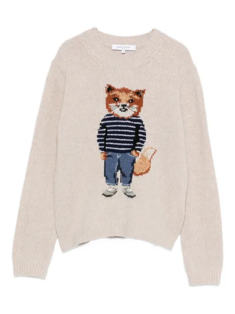 Maison Kitsuné fox-motif sweater