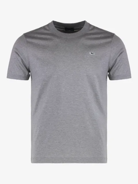 Paul & Shark crew-neck logo-embroidery T-shirt