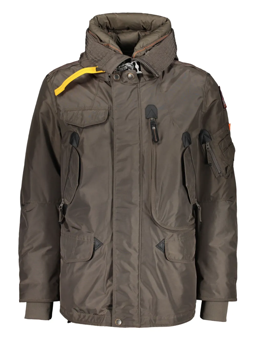 Parajumpers Right Hand Hooded Down Jacket In Brown