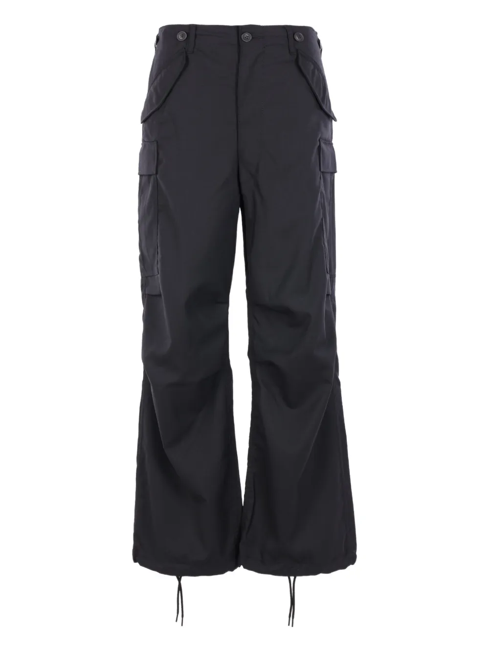 Junya Watanabe Wool-blend Cargo Pants In Black