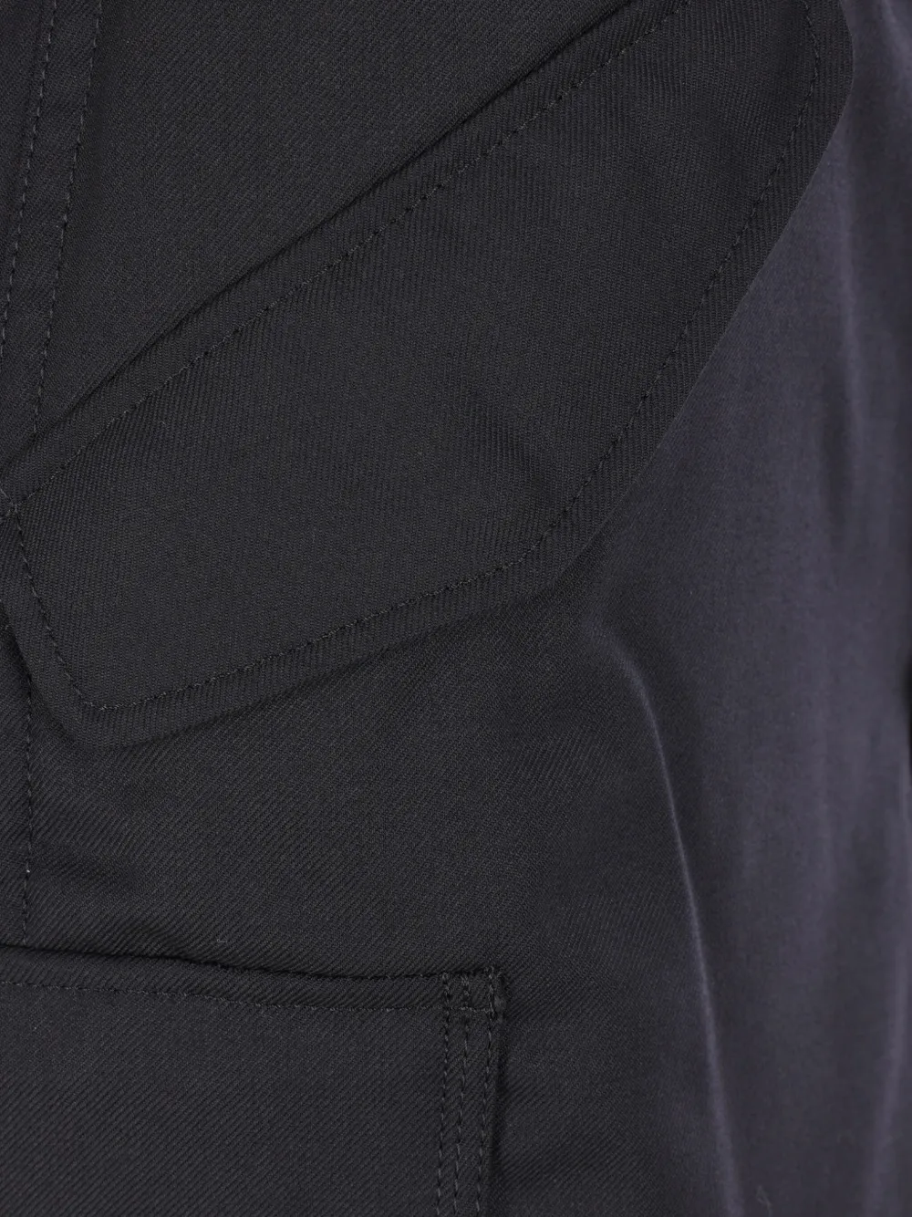 Junya Watanabe Wool-blend Cargo Pants In Black