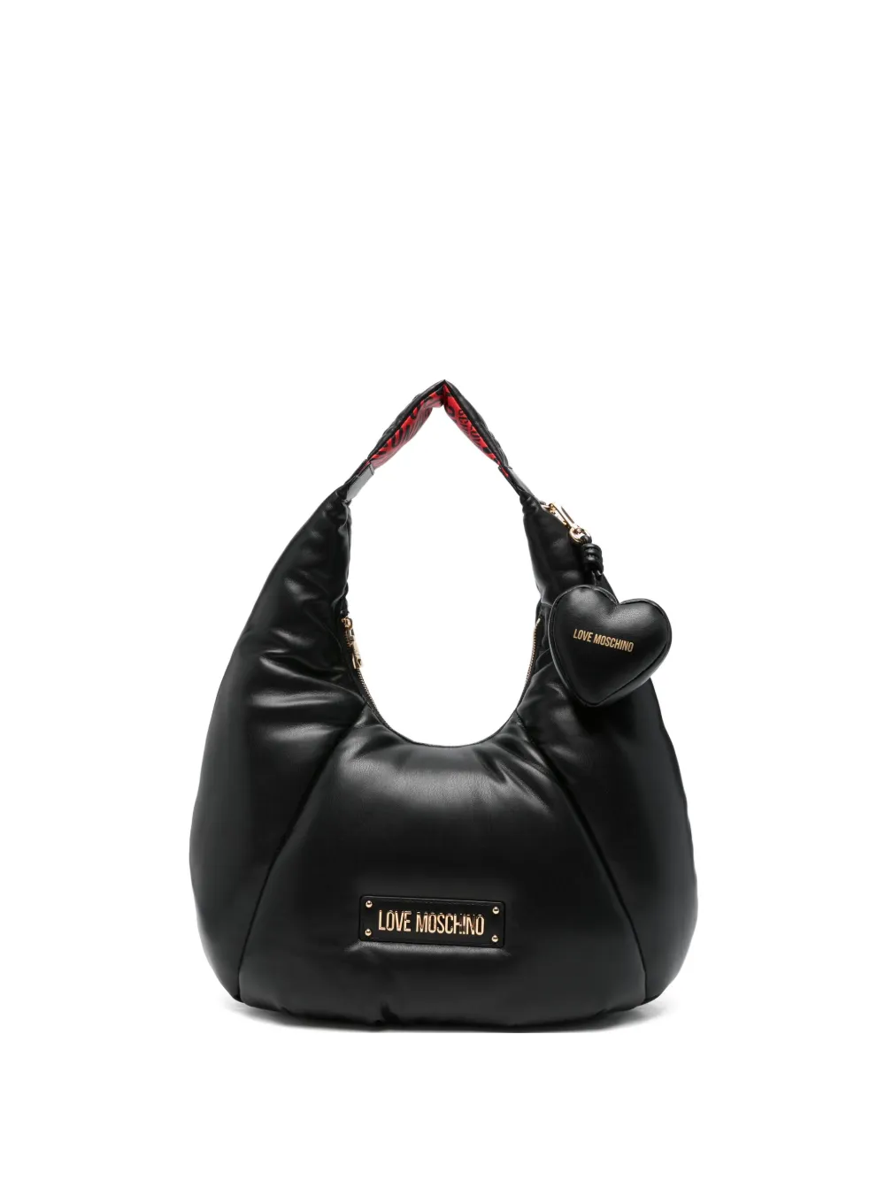 Love Moschino Puffy Shoulder Bag In Burgundy