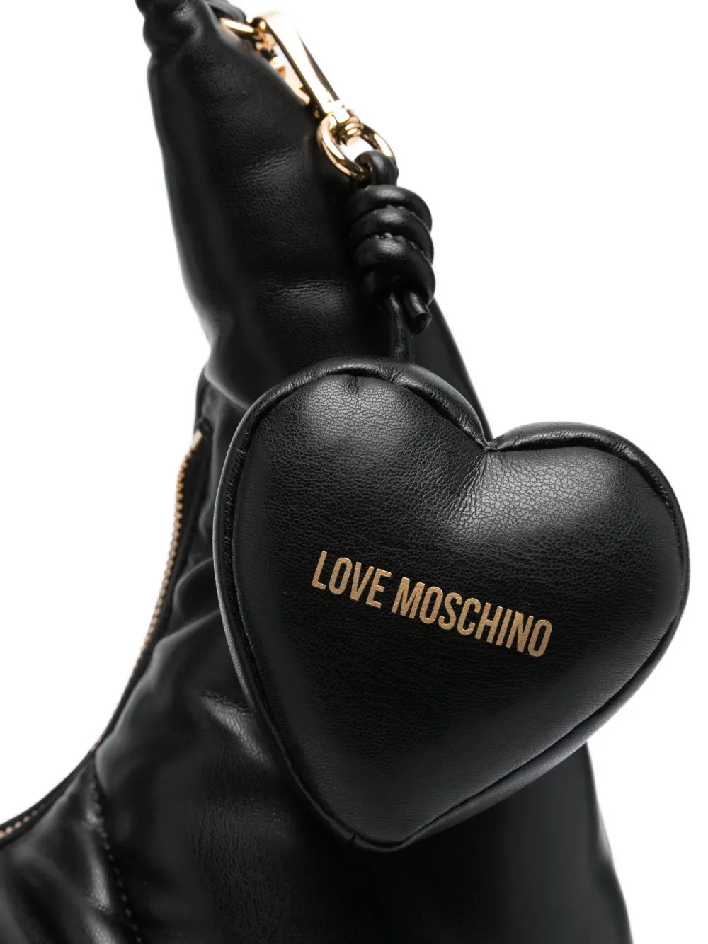 Love Moschino Puffy Shoulder Bag In Burgundy