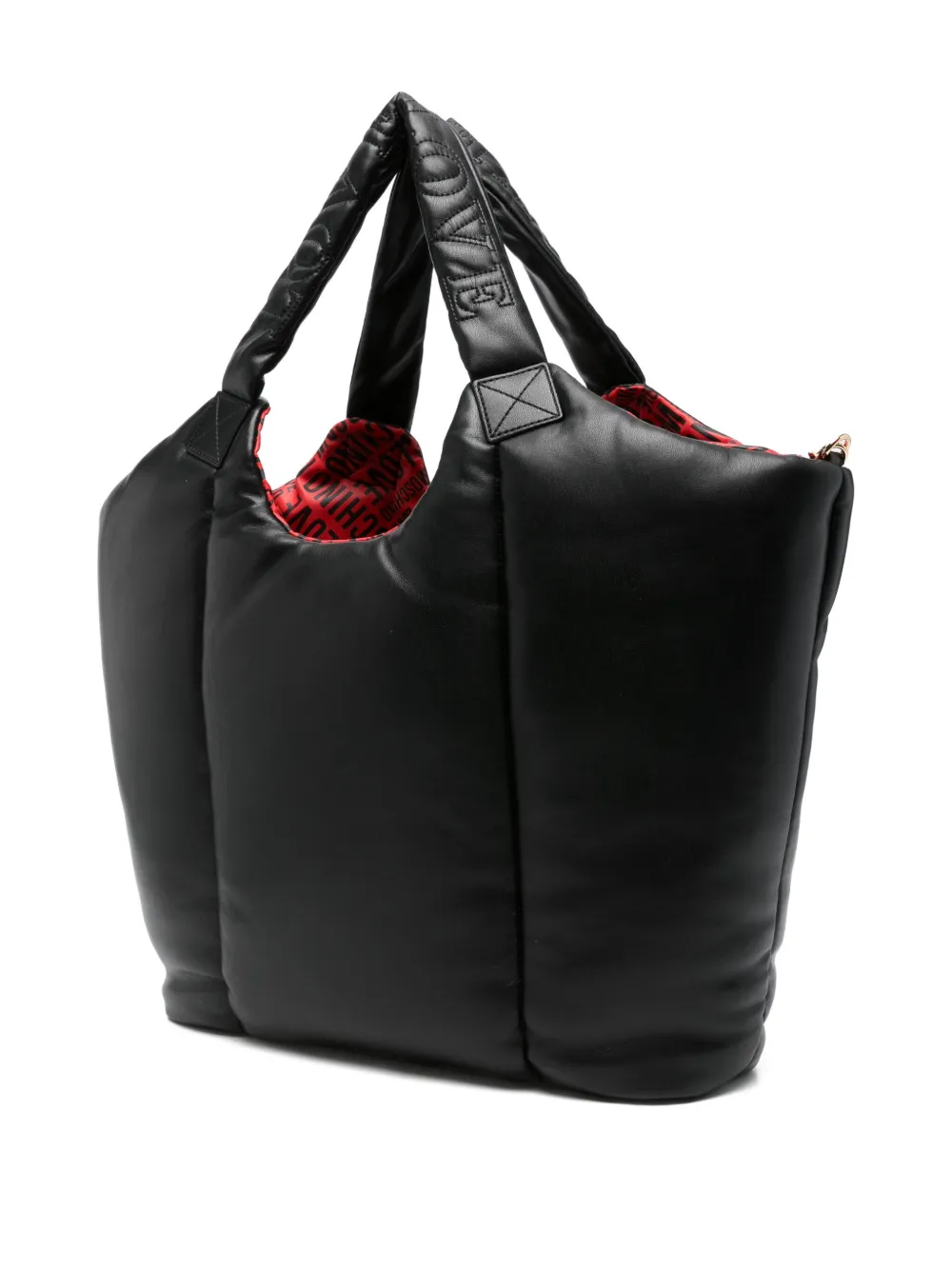 Love Moschino padded tote bag - Zwart