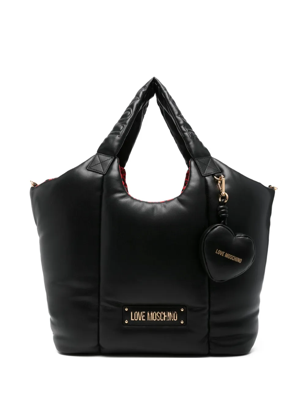 Love Moschino Padded Tote Bag In Black