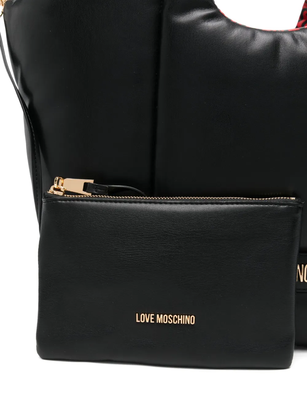 Love Moschino Padded Tote Bag In Black