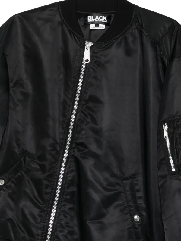 Black Comme Des Garçons ジップアップ ボンバージャケット | ブラック