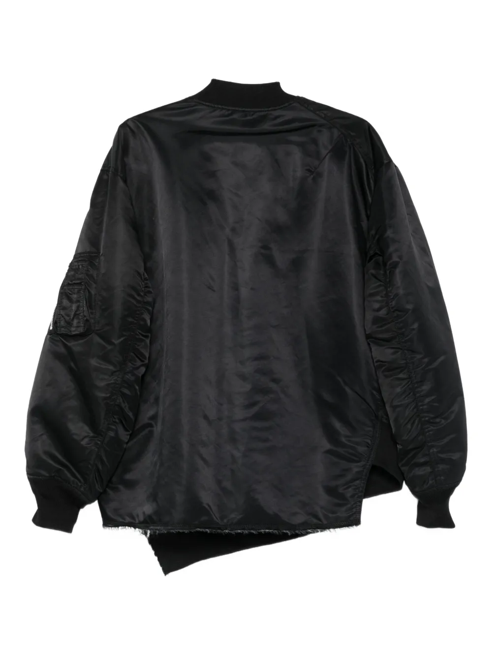 Comme Des Garçons Zip-up Bomber Jacket In Black