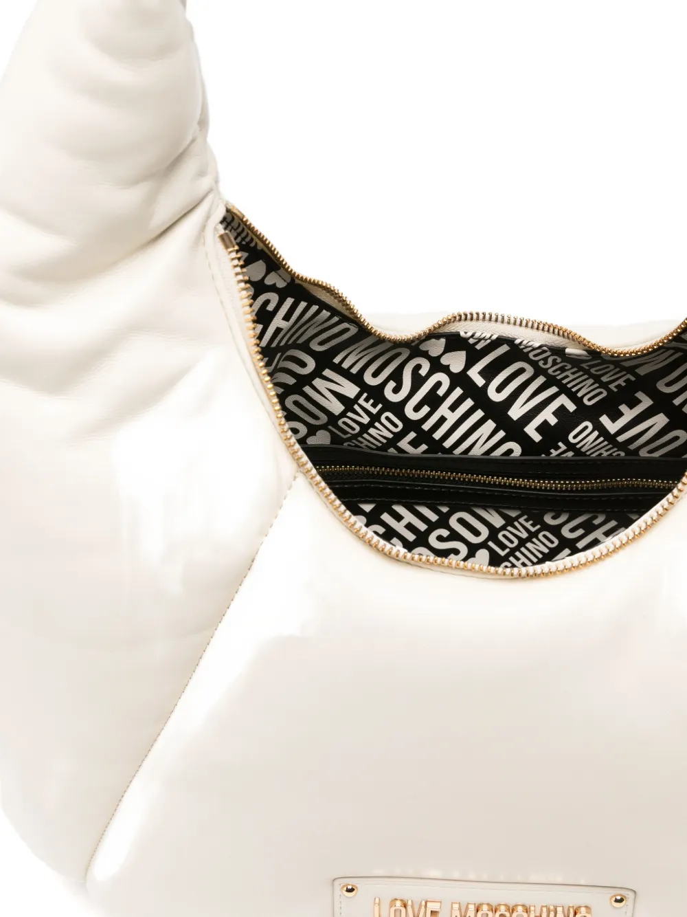 Love Moschino Puffy Shoulder Bag In White
