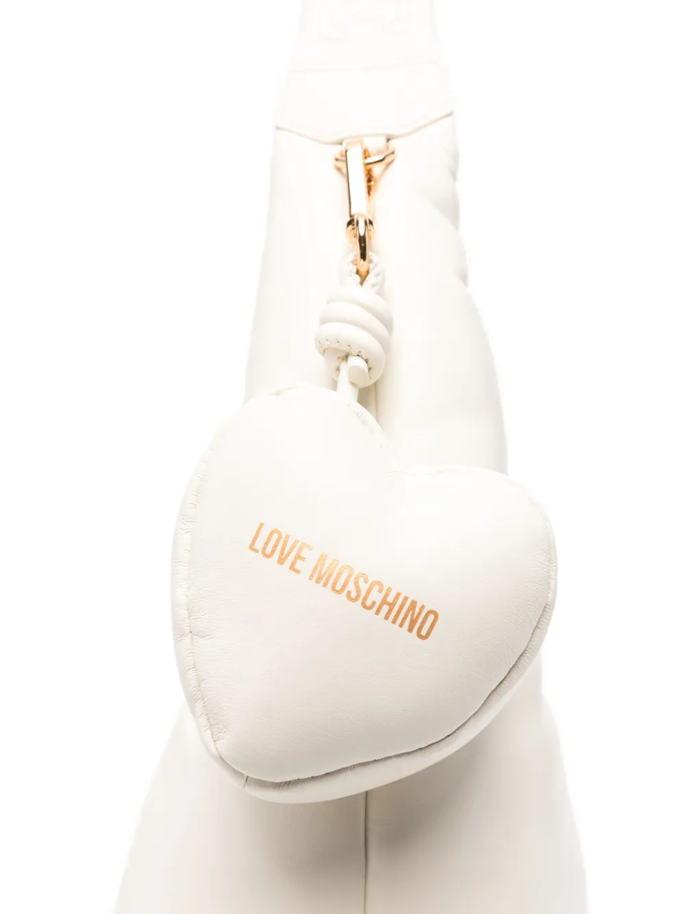 Love Moschino Puffy Shoulder Bag In White