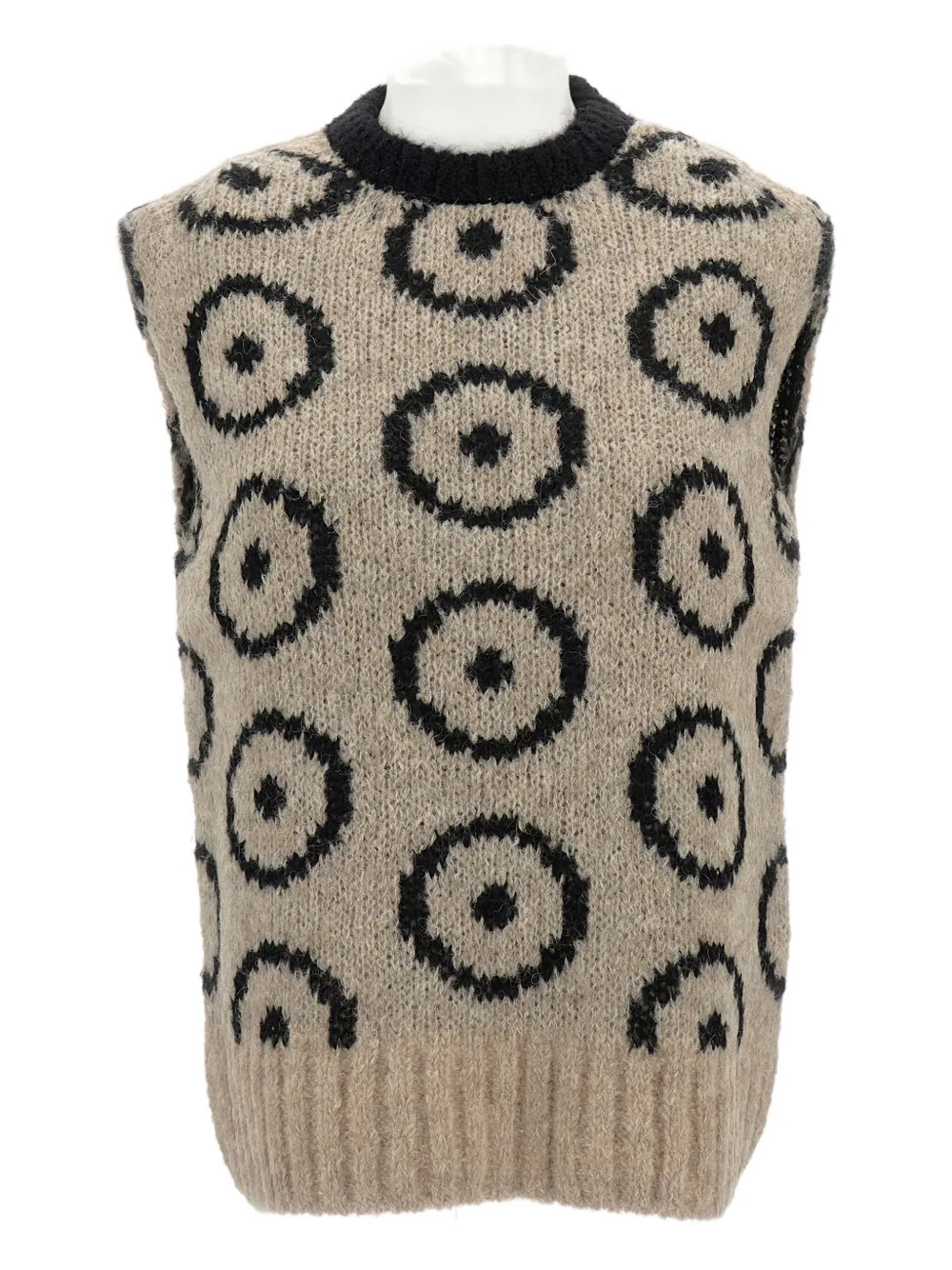 Thibault Van Der Straete Circle-pattern Vest In Gray