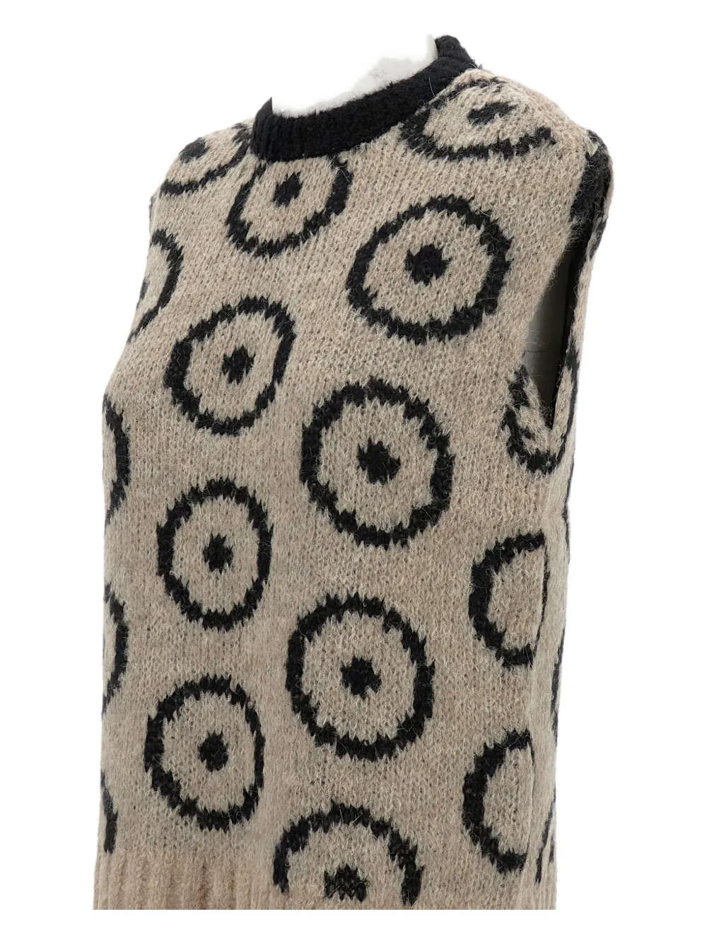 Thibault Van Der Straete Circle-pattern Vest In Gray