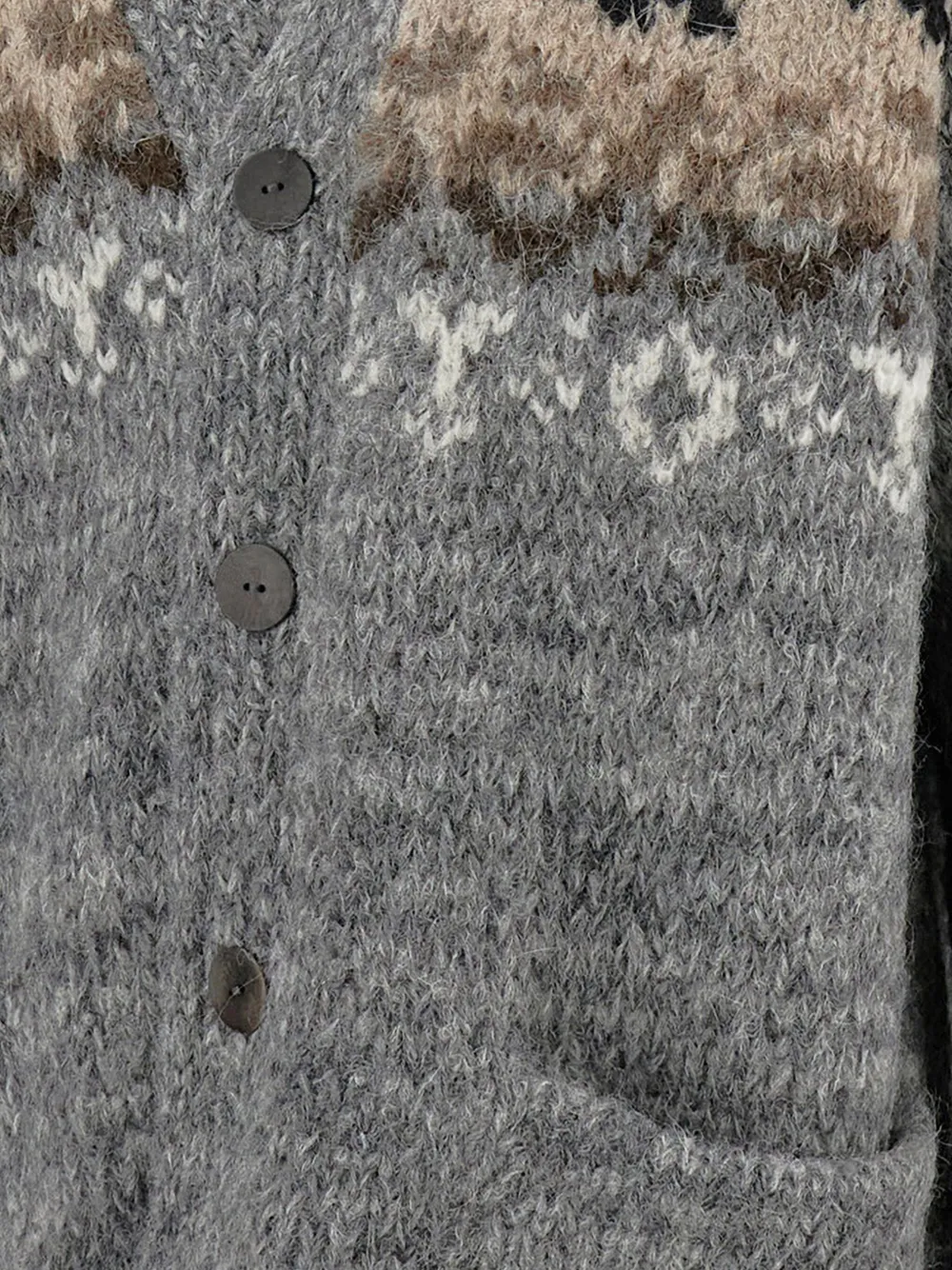  Thibault Van Der Straete Long-sleeve V-neck Cardigan - Grey 