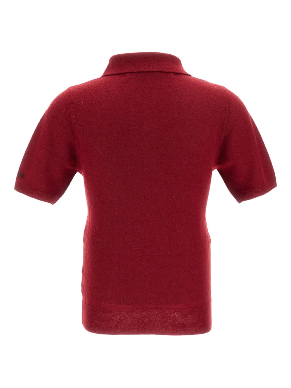 Meta Campania Collective Cashmere Polo Top In Red