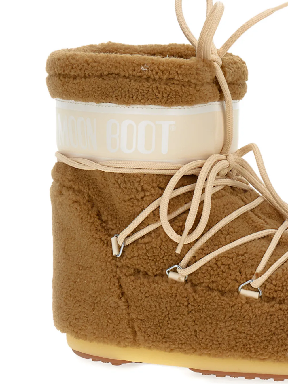 Moon Boot Stivali Icon Low In Teddy Cammello In Brown