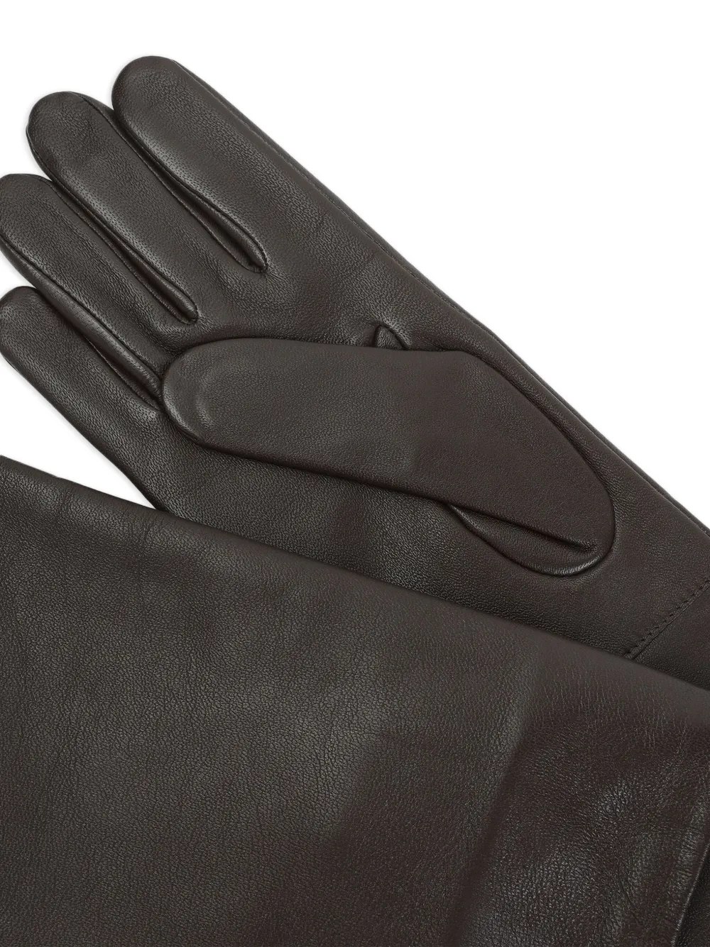 The Frankie Shop Leren handschoenen Bruin