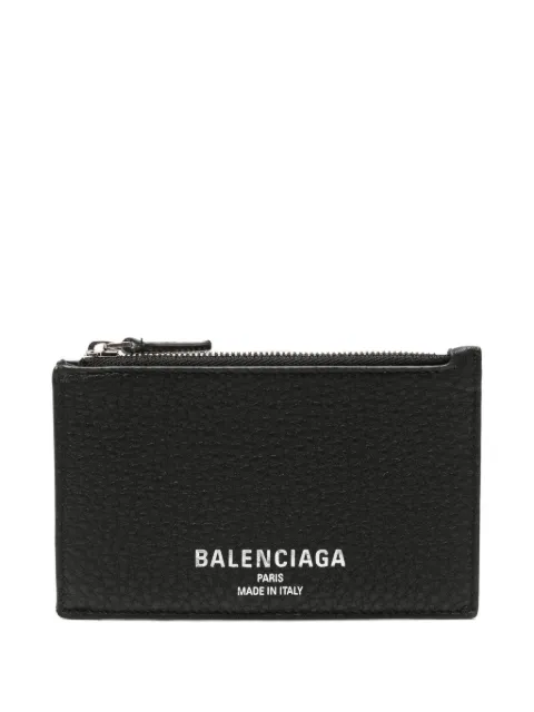 Balenciaga zipped leather cardholder