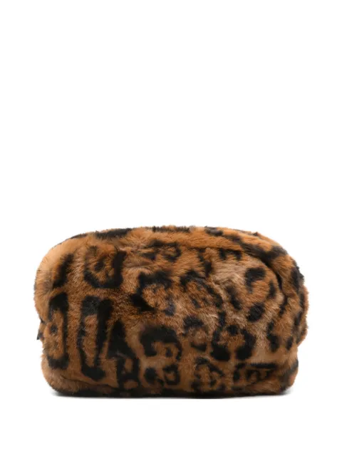 Apparis leopard-print zip purse 