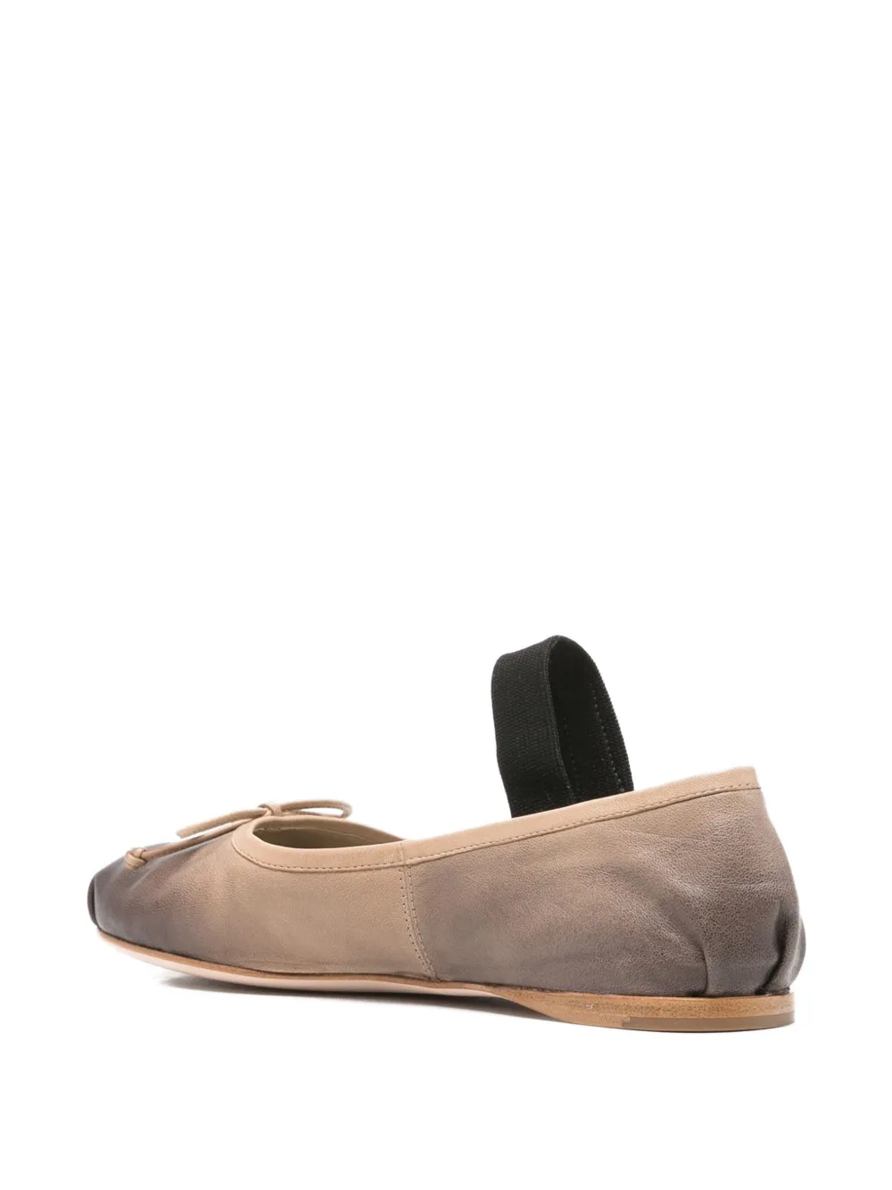 Miu leather ballet flats Beige