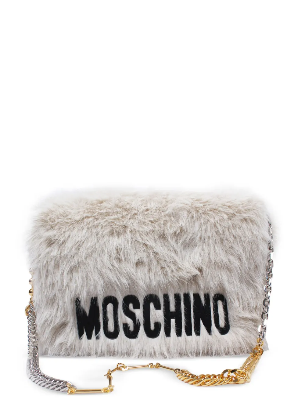 Moschino Borsa a spalla con logo - Bianco