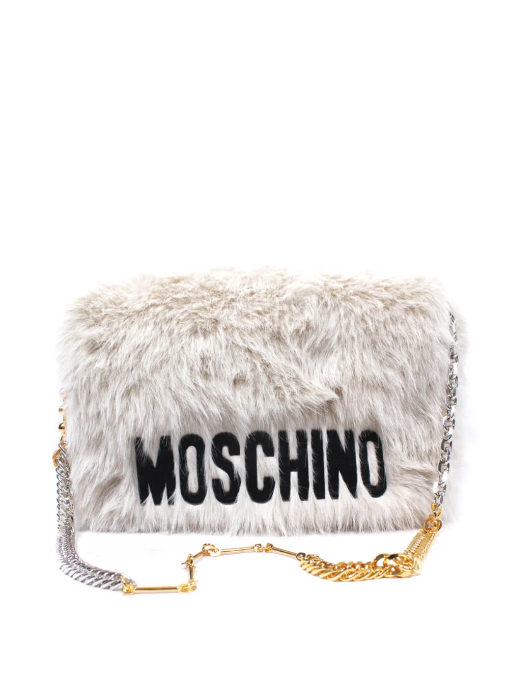 Moschino Borsa a spalla con logo - Bianco