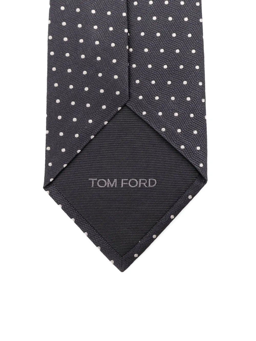 TOM FORD Stropdas met stippen Grijs