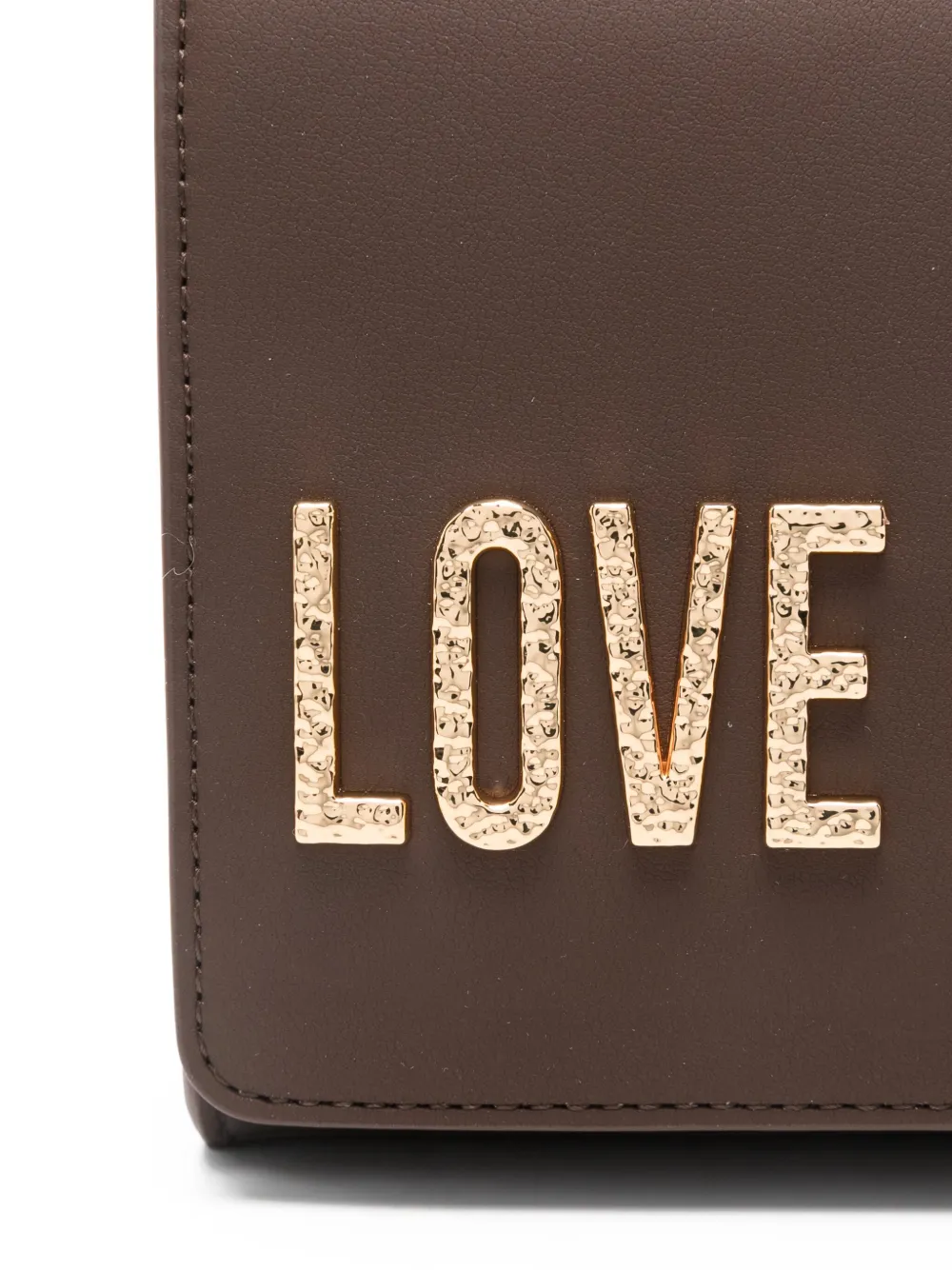 Love Moschino Logo-lettering Chain-strap Cross Body Bag In Brown